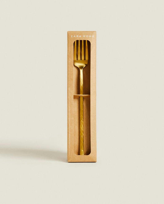 BOX 4 FORKS WITH HAMMERED HANDLE