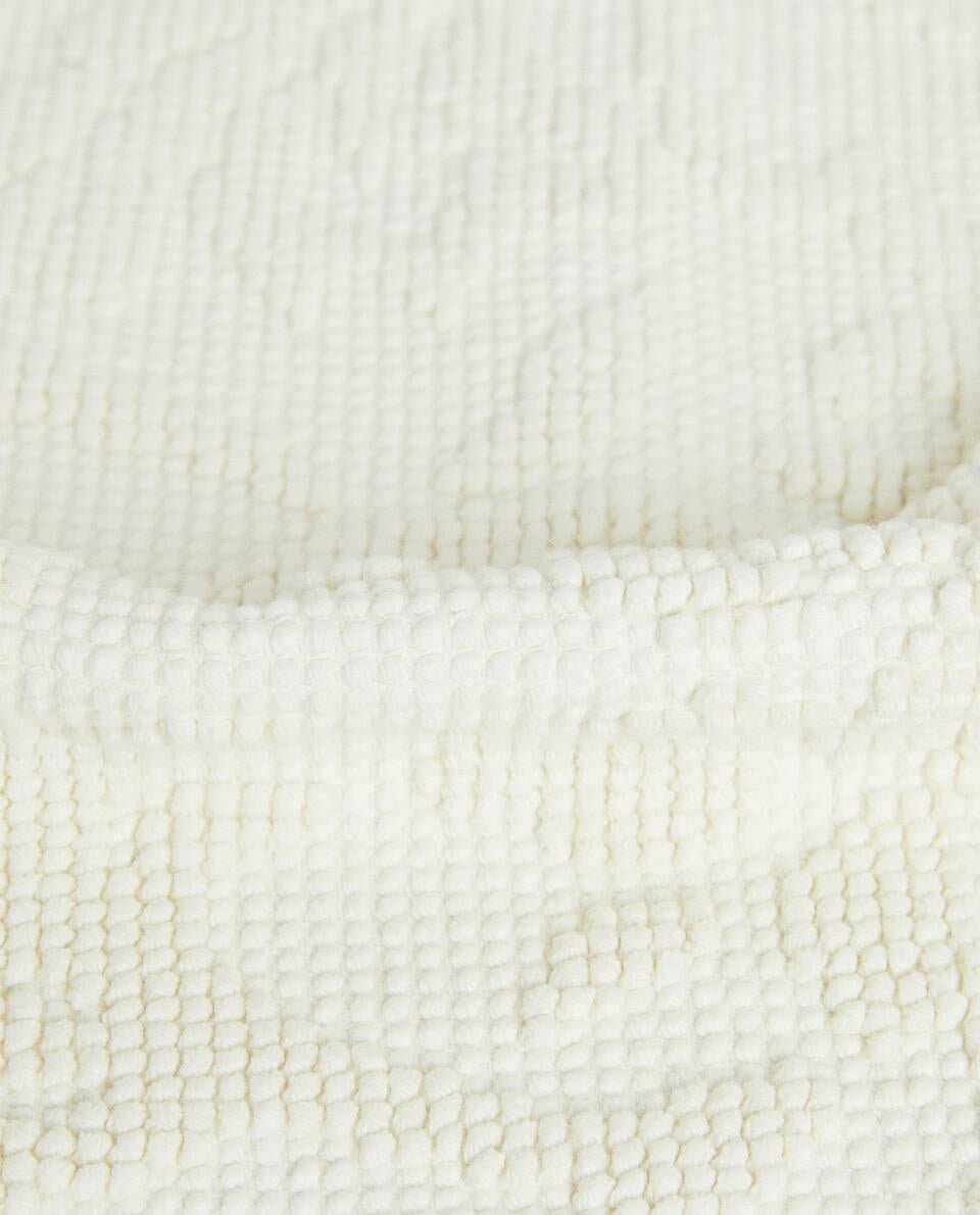 FLORAL JACQUARD BATH MAT