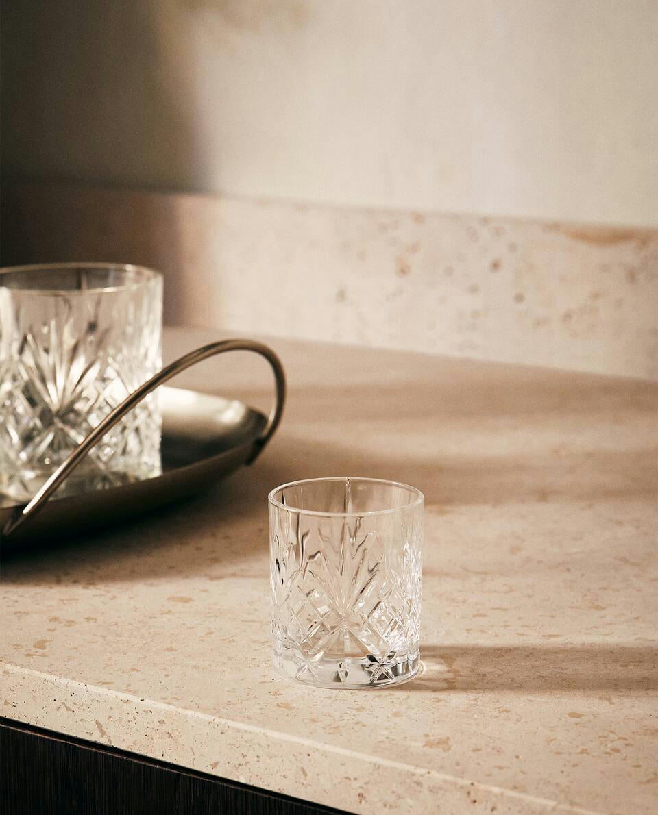 ENGRAVED CRYSTALLINE SHOT GLASS