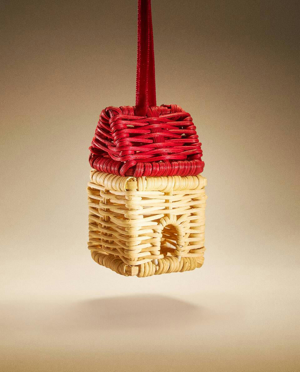 RATTAN CHRISTMAS HOUSE DECORATION