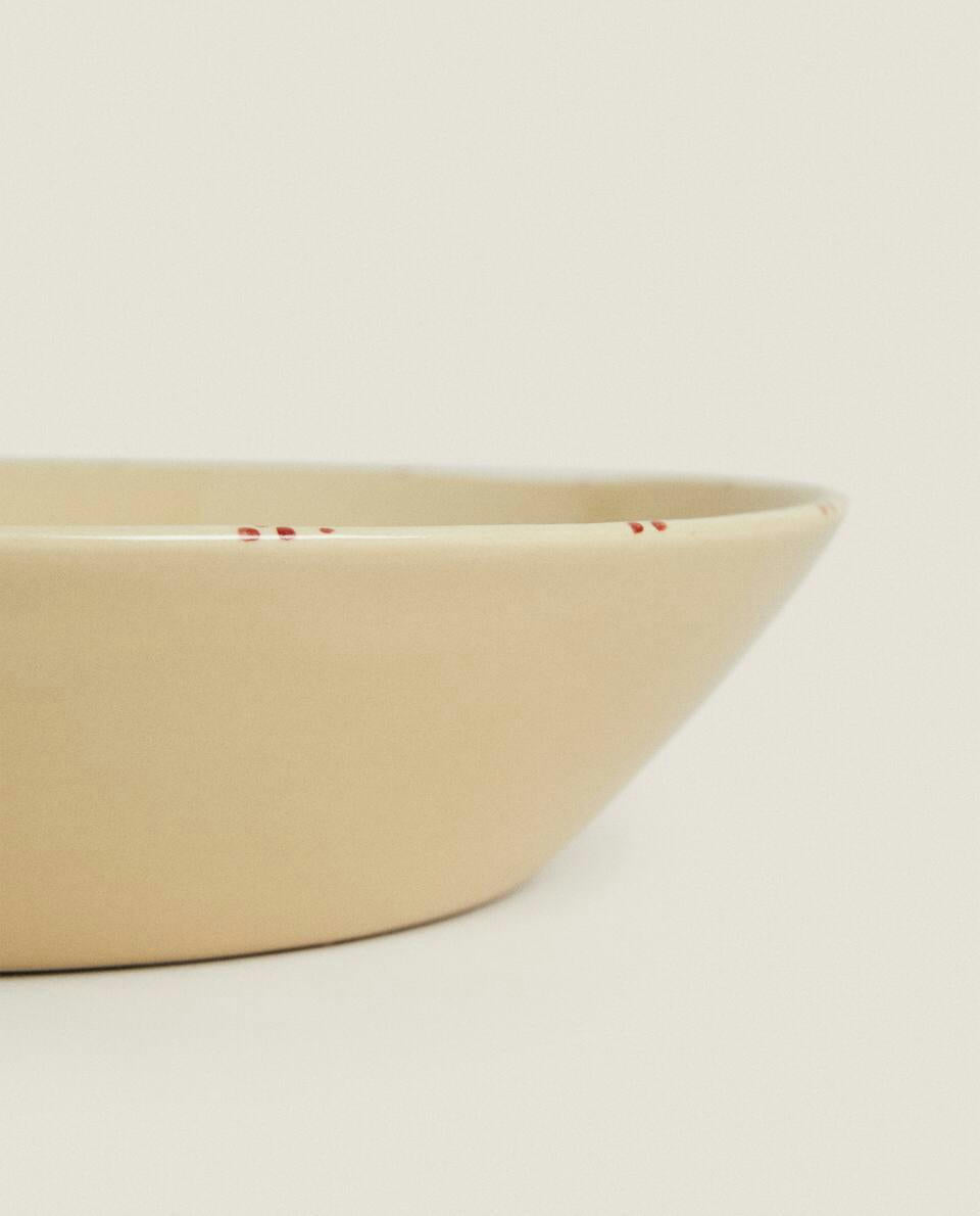 PAINTED CERAMIC CHRISTMAS BOWL