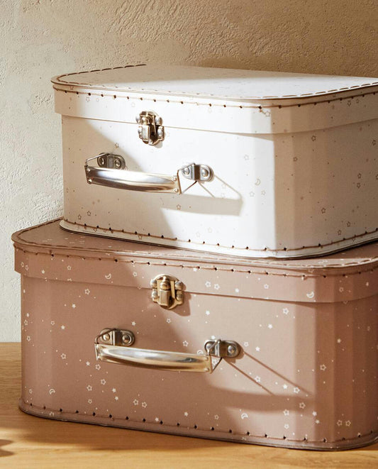MOON AND STAR PRINT BRIEFCASE