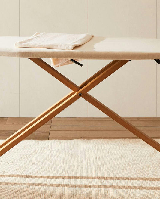 WOOD AND METAL IRONING BOARD