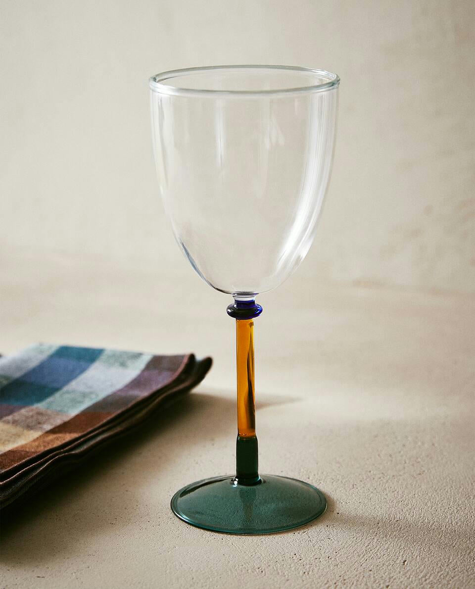 BOROSILICATE GLASS WITH COLOURED STEM