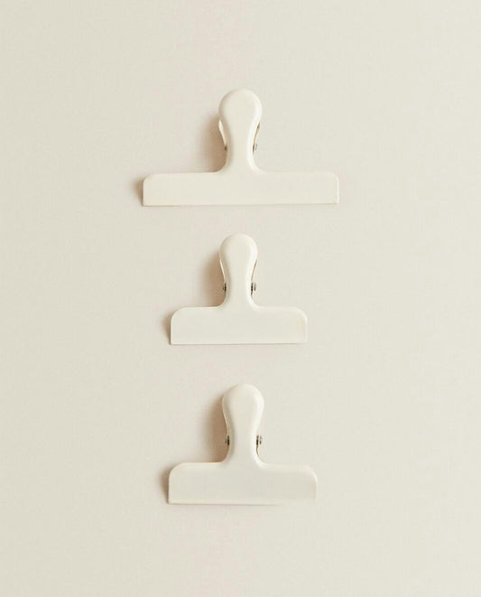 METALLIC CLIPS (SET OF 3)
