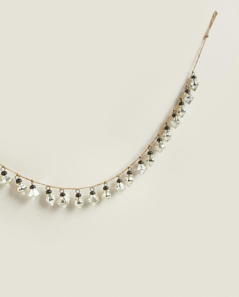 DECORATIVE DIAMOND GLASS CHRISTMAS GARLAND