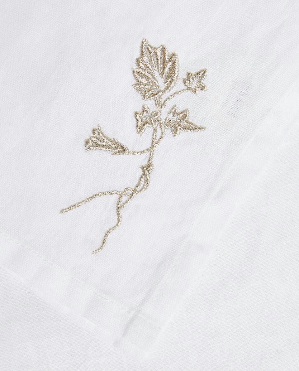 PACK OF EMBROIDERED LINEN CHRISTMAS NAPKINS (PACK OF 2)