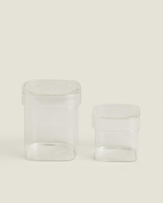 BOROSILICATE GLASS JAR WITH LID