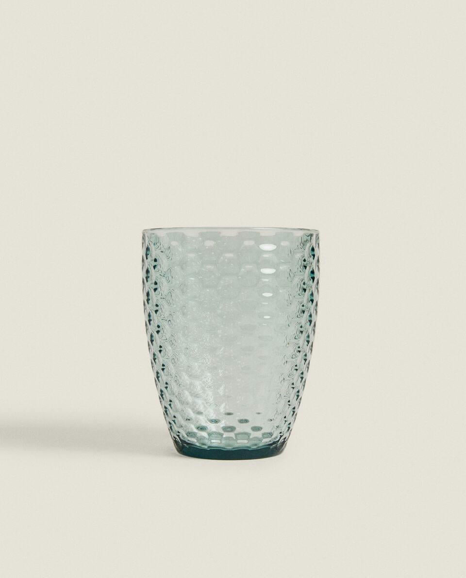 RAISED HONEYCOMB DESIGN TUMBLER
