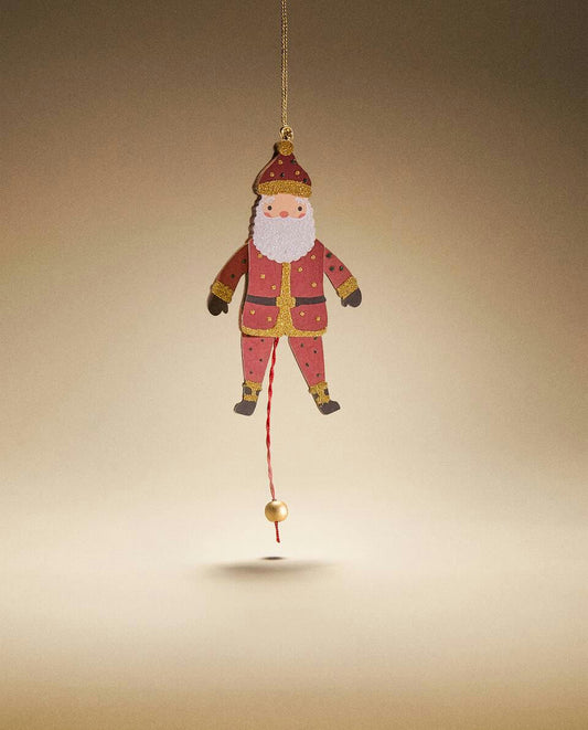 ARTICULATED SANTA CLAUS CHRISTMAS DECORATION