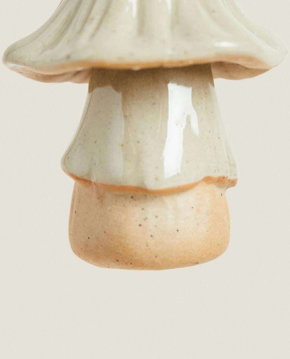 CHRISTMAS CERAMIC MUSHROOM DECORATION