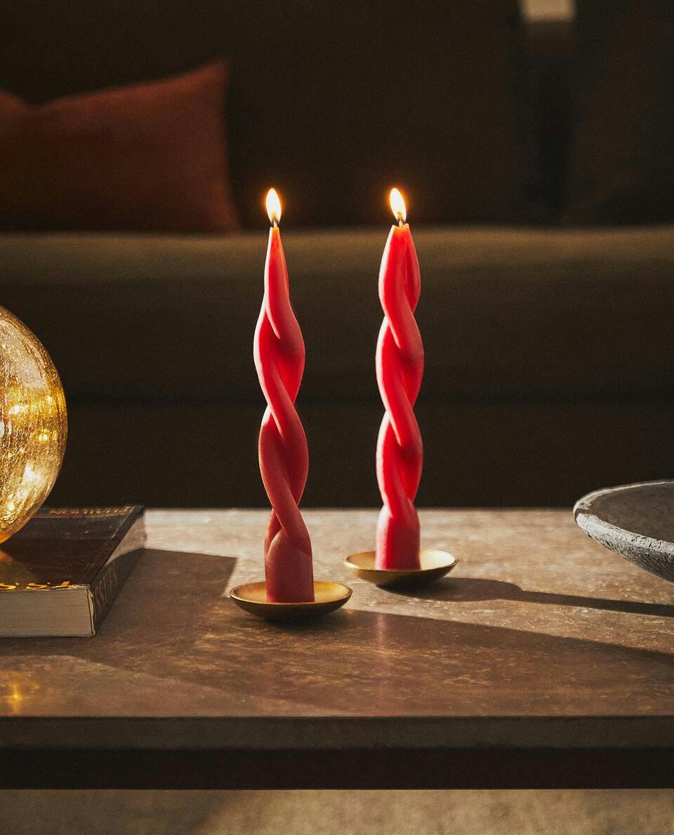 SPIRAL CANDLE (PACK OF 2)