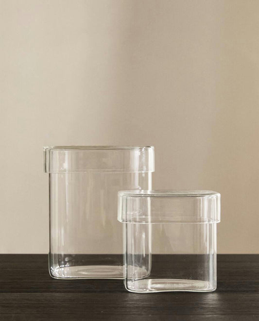 BOROSILICATE GLASS JAR WITH LID