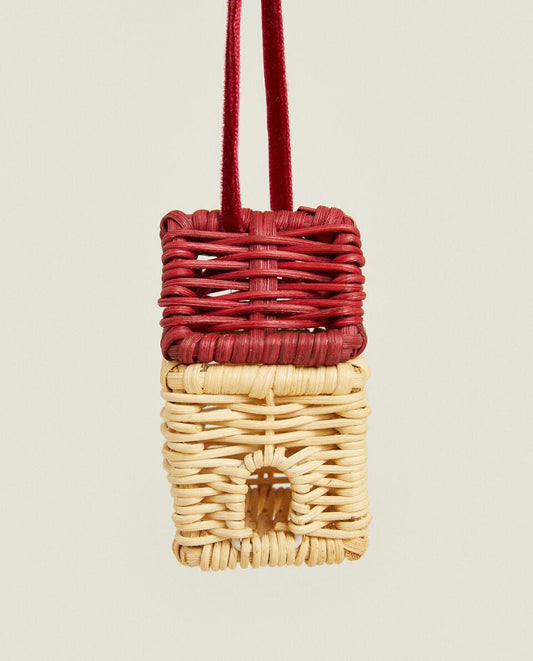 RATTAN CHRISTMAS HOUSE DECORATION