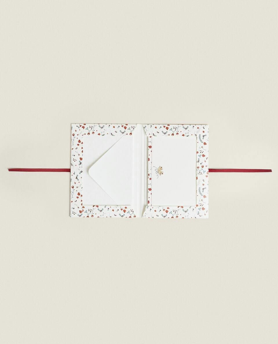PACK OF CHILDREN¡¯S POSTCARDS WITH CHRISTMAS BUNNY (PACK OF 6)