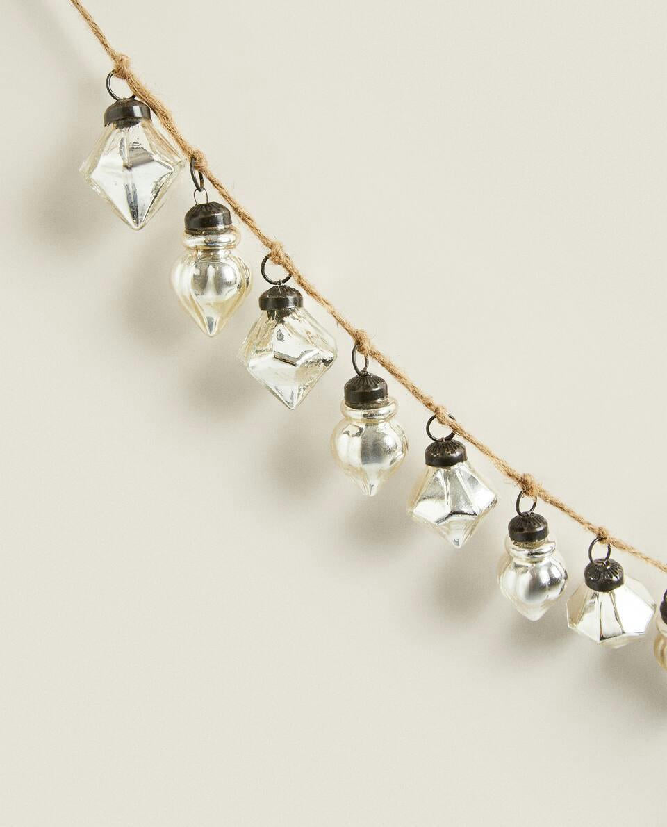 DECORATIVE DIAMOND GLASS CHRISTMAS GARLAND