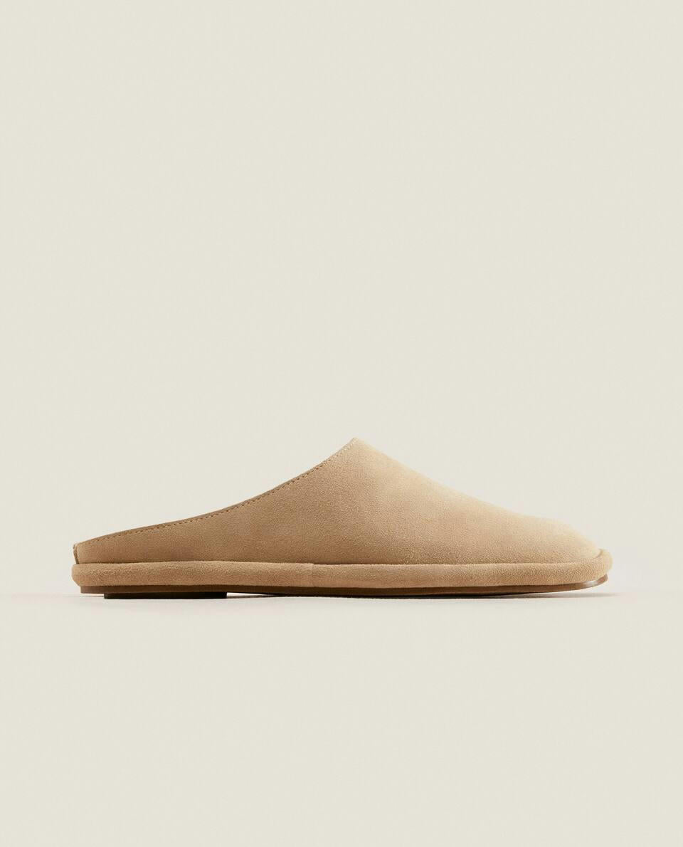 LEATHER MULE SLIPPERS
