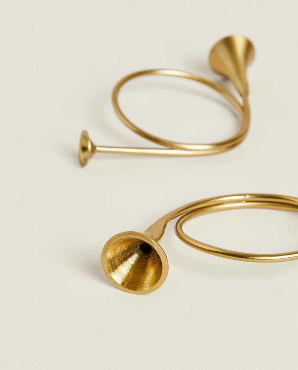 PACK OF CHRISTMAS TRUMPET NAPKIN RINGS (PACK OF 2)