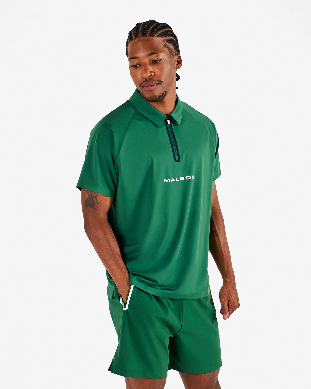 PERFORMANCE ZIP RAGLAN POLO